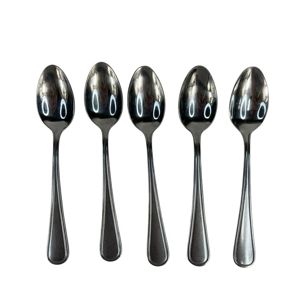 Oneida HOLLIS Lot Of 5 Teaspoon Stainless Flatware Stainless Replacement